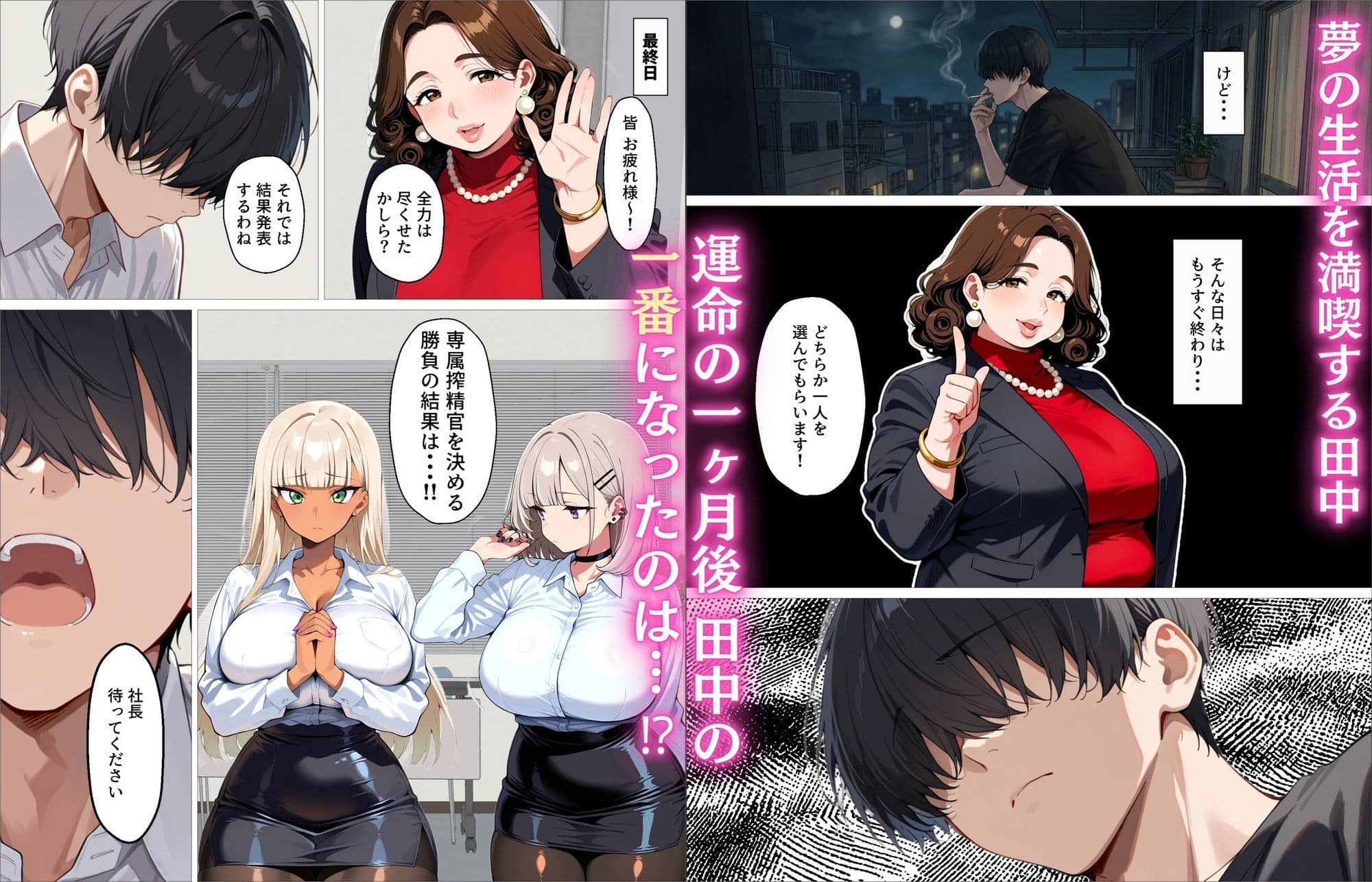 新卒の黒ギャルとダウナーギャルが「2人で」搾精してくれる話 サンプル 10