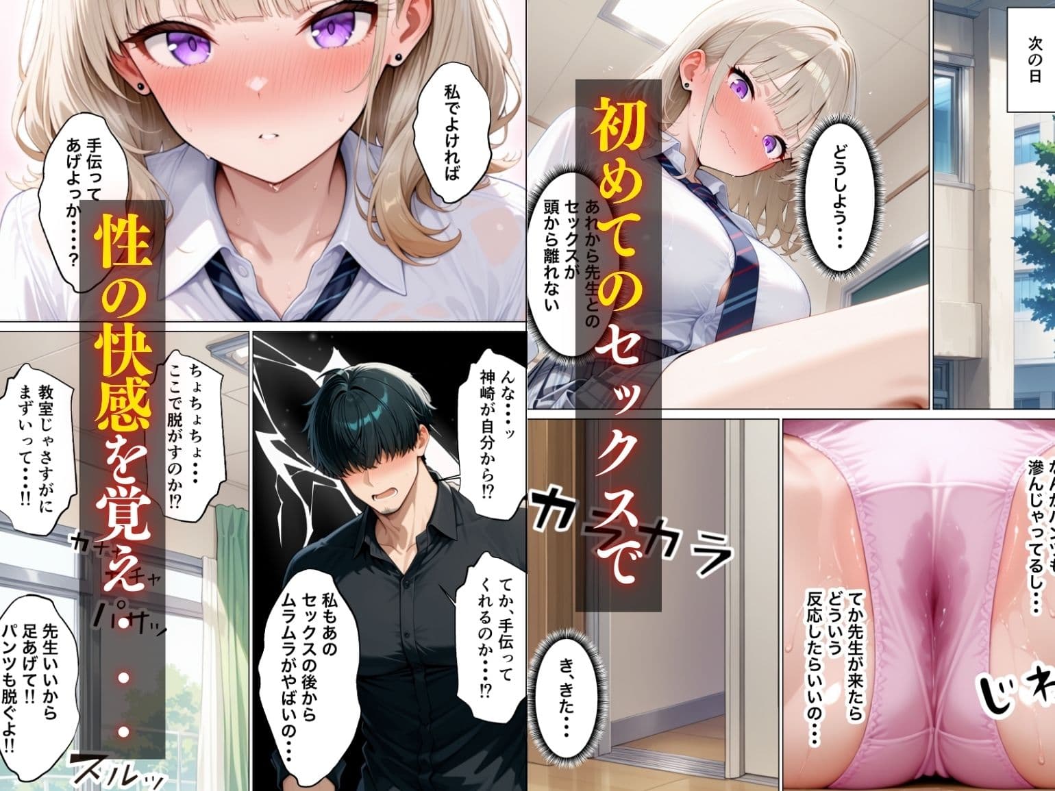 まじめ処女の教え子ギャルがクズ教師に開発される話 サンプル 8