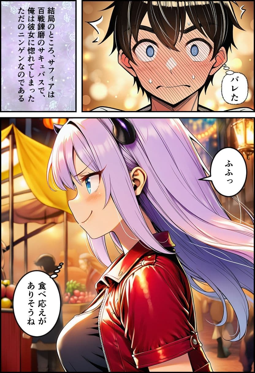 命懸けで戦った日の夜、 惚れたサキュバスを犯し、犯●れ、 全て出し切って……彼女の胸で眠りに落ちるまで。 サンプル 2