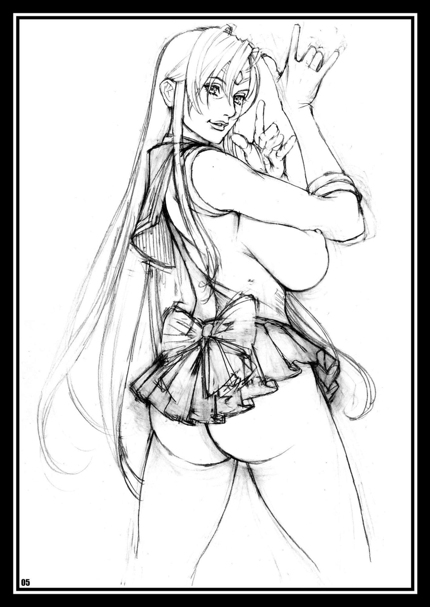 十六夜ラフ画集 FAN ART 2 サンプル 1