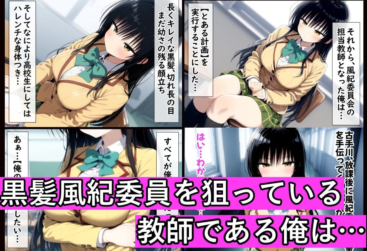 黒髪風紀委員を催●スマホで【俺のモノ】にして孕ませる サンプル 1