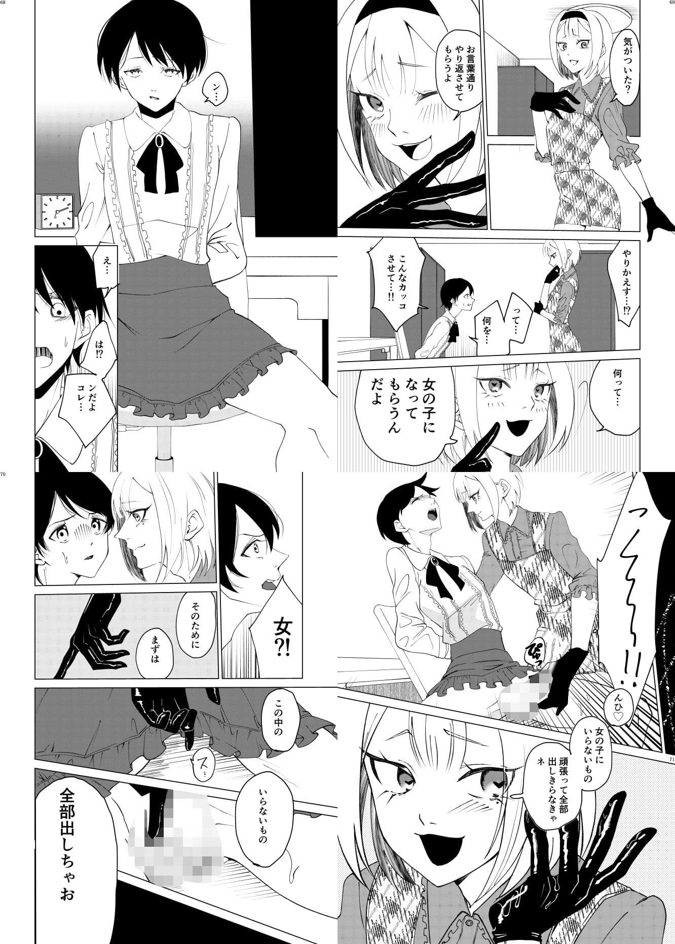 女装男子×女装男子合同誌ゴム手袋で開発特集号 サンプル 6