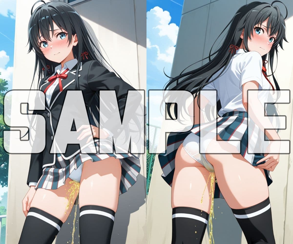 おしっこお漏らしチャレンジ【俺ガ〇ル スクールライフ編】 サンプル 1