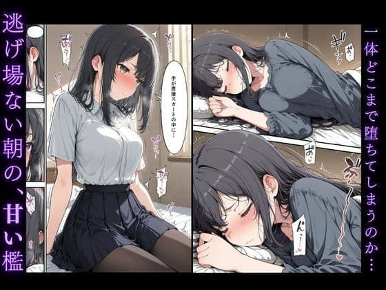 黒髪清楚女子校生が、朝の満員電車で太ももを執拗に撫で回されて痴●された話 サンプル 6