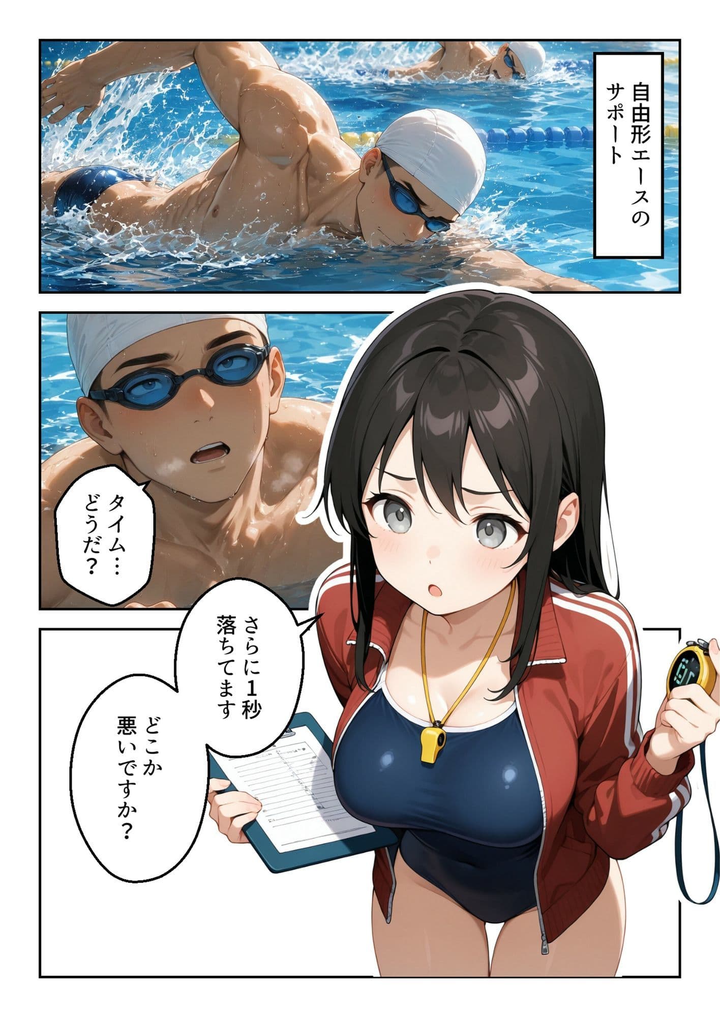 水泳部マネージャーのイキすぎた熱血サポート サンプル 2